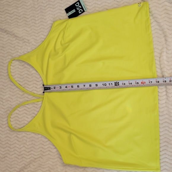 DCG Florescent Yellow Crop Tank Top Size 2X - Picture 7 of 12